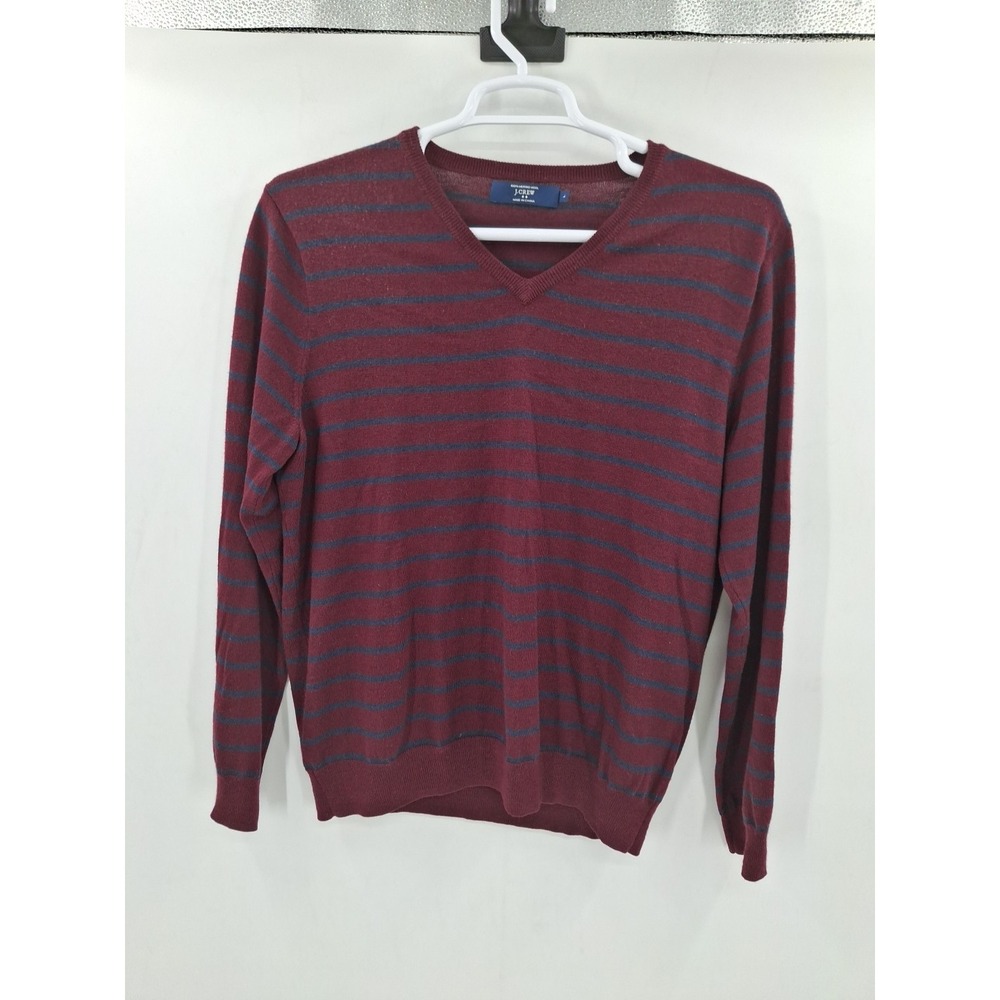 J.Crew Mens 100%Merino Wool V Neck‎ Large Sweater